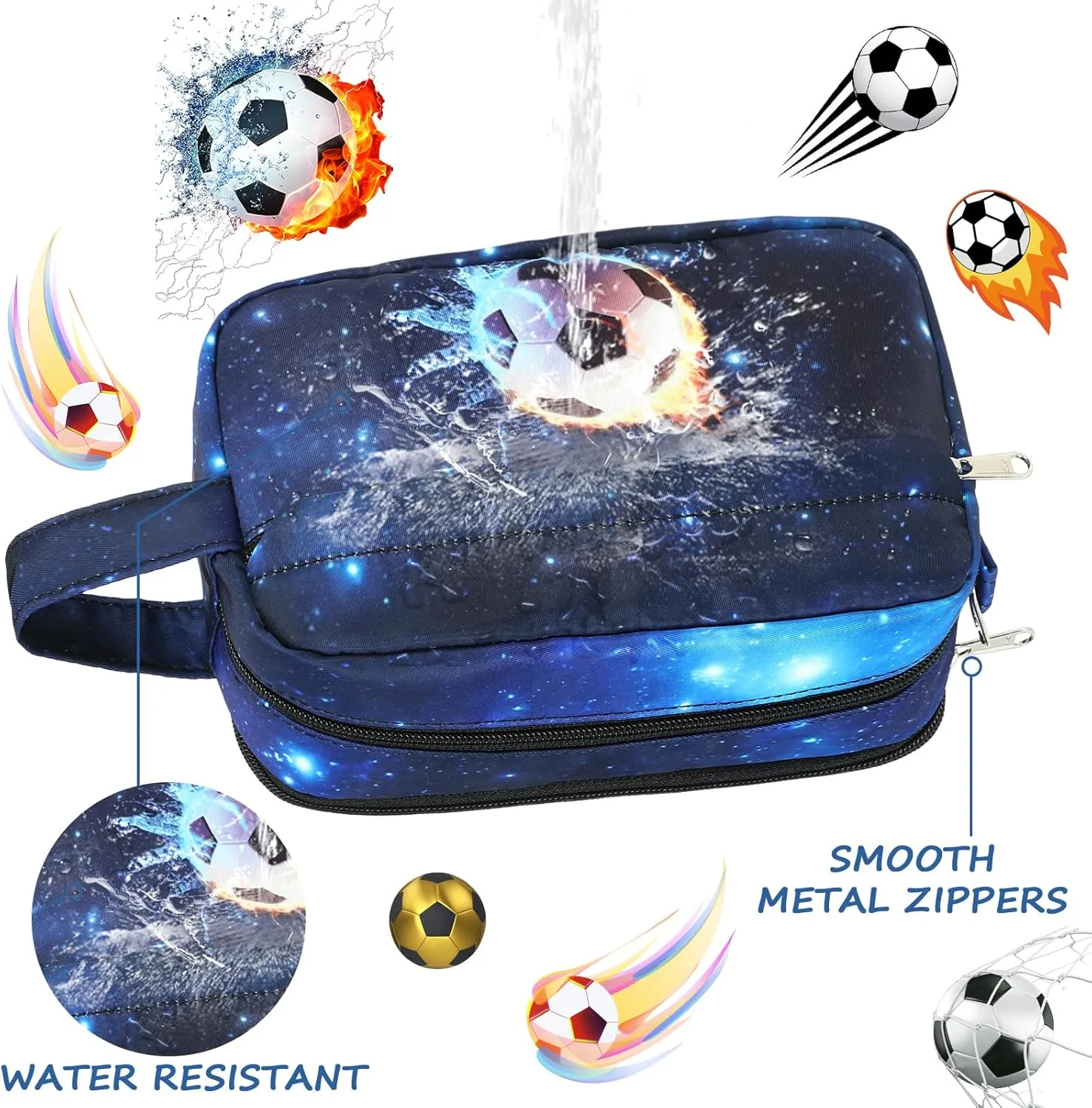 CAMTOP Travel Toiletry Bag for Kids Cute Toiletry Bags for Girls Boys Waterproof for Toiletries Accessories Bathroom Stuff
