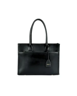 CANDICE LUXURY TOTE | ALL BLACK | MEDIUM