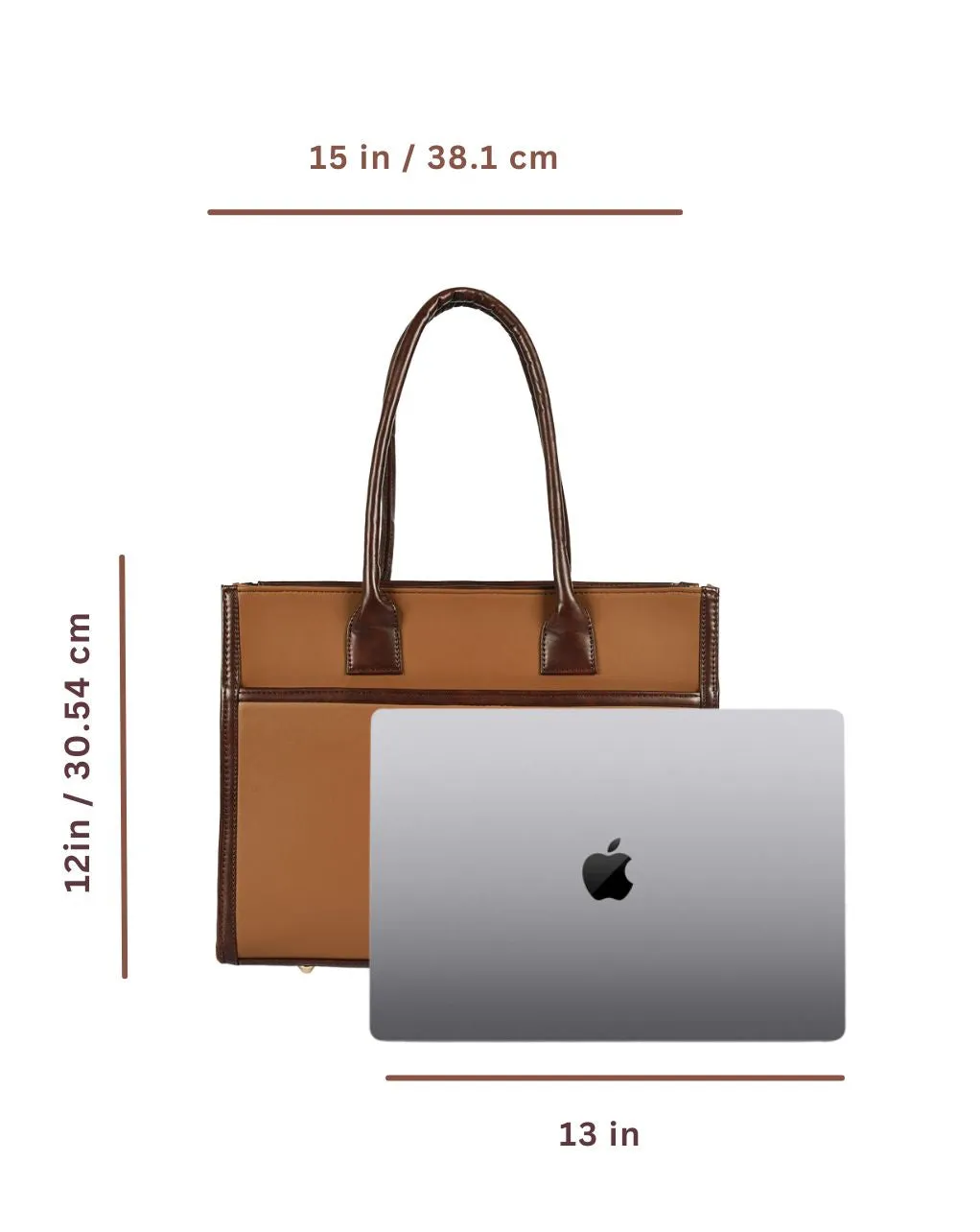 CANDICE LUXURY TOTE | TAN | MEDIUM