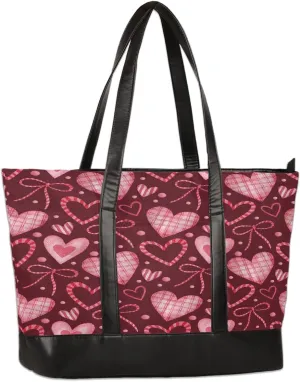 Canvas Laptop Tote Bag for Women Animal Tree Black 15.6 Inch Large Capacity Computer Bag