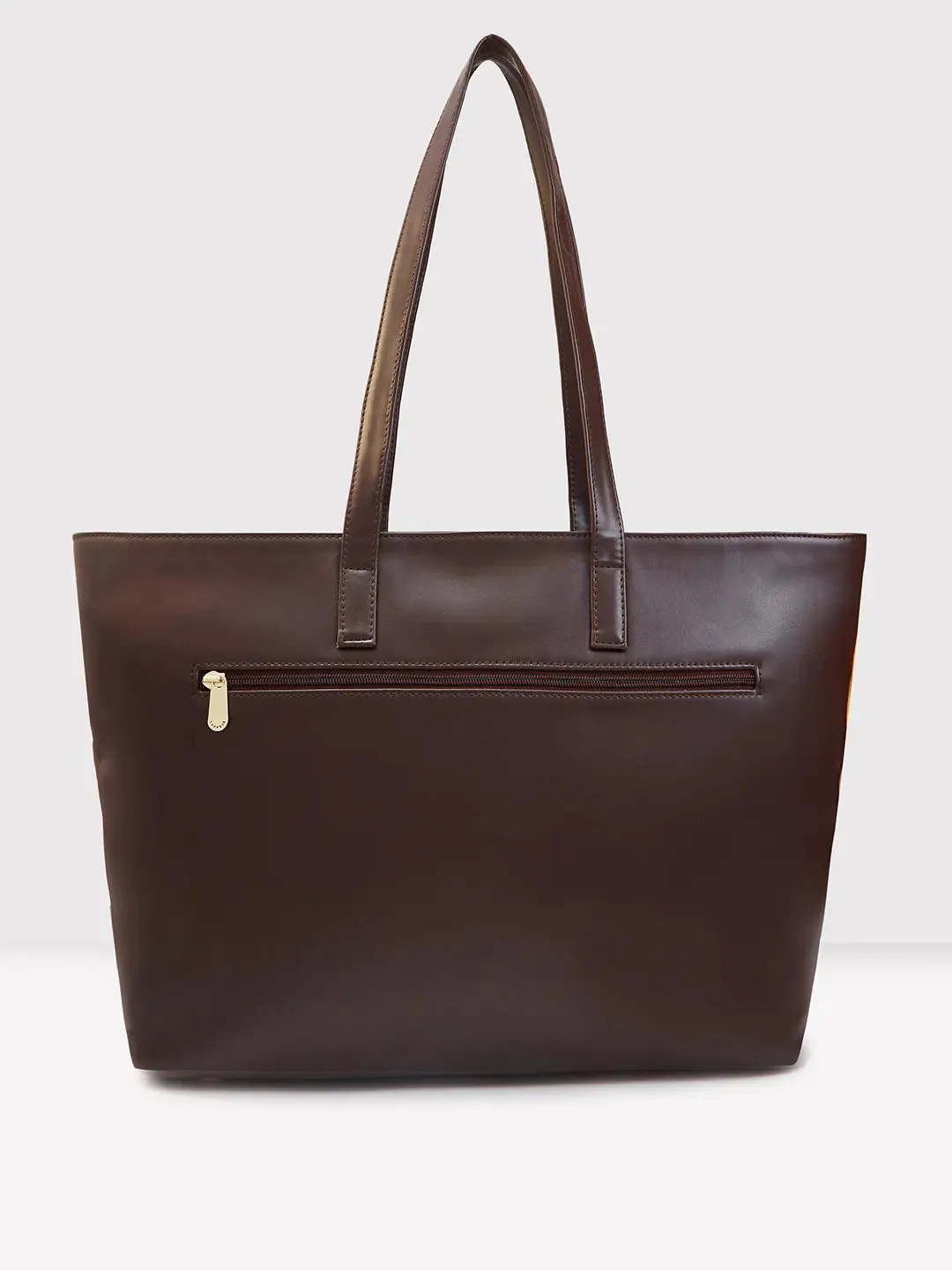 Caprese Zeta Large Chocolate Laptop Tote