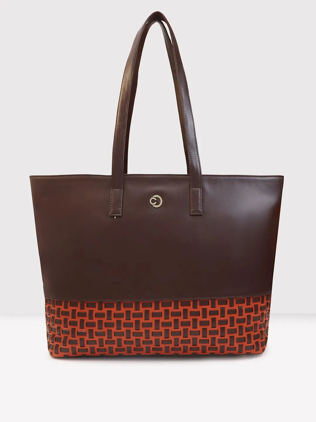 Caprese Zeta Large Chocolate Laptop Tote