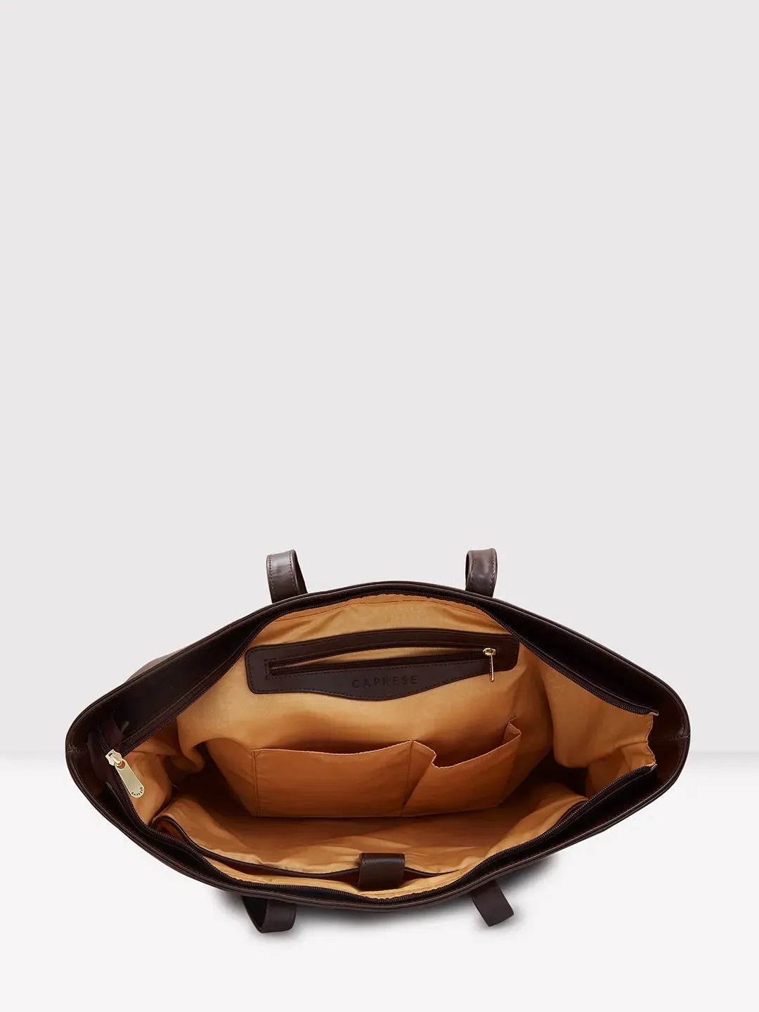 Caprese Zeta Large Chocolate Laptop Tote