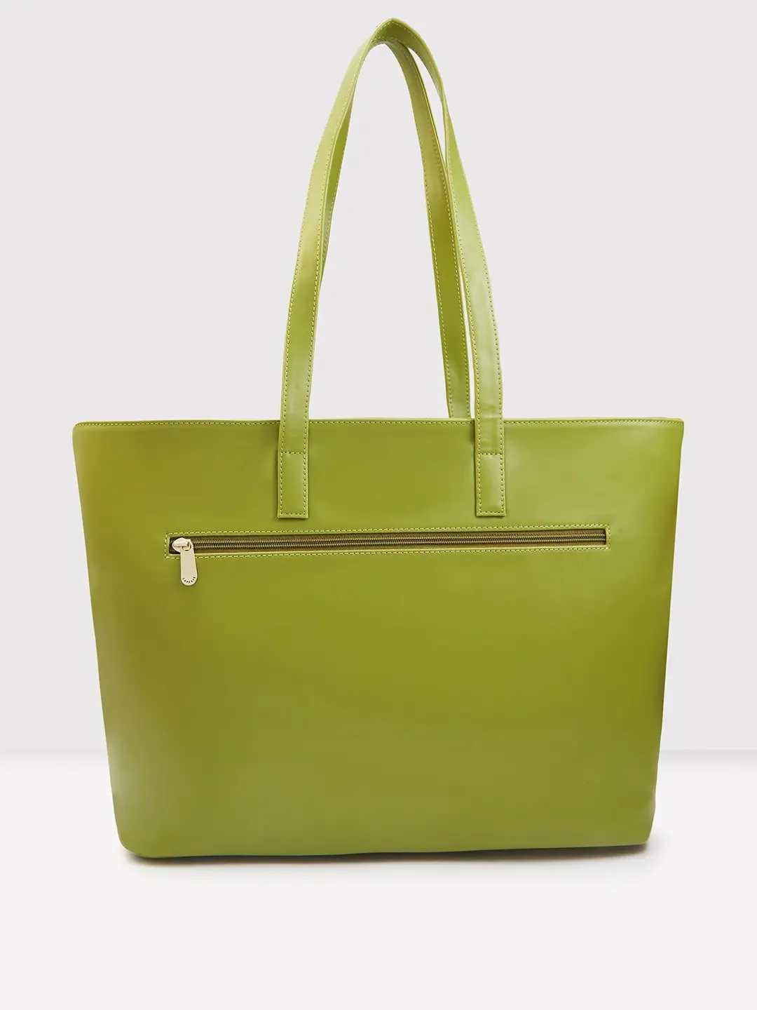 Caprese Zeta Large Olive Laptop Tote