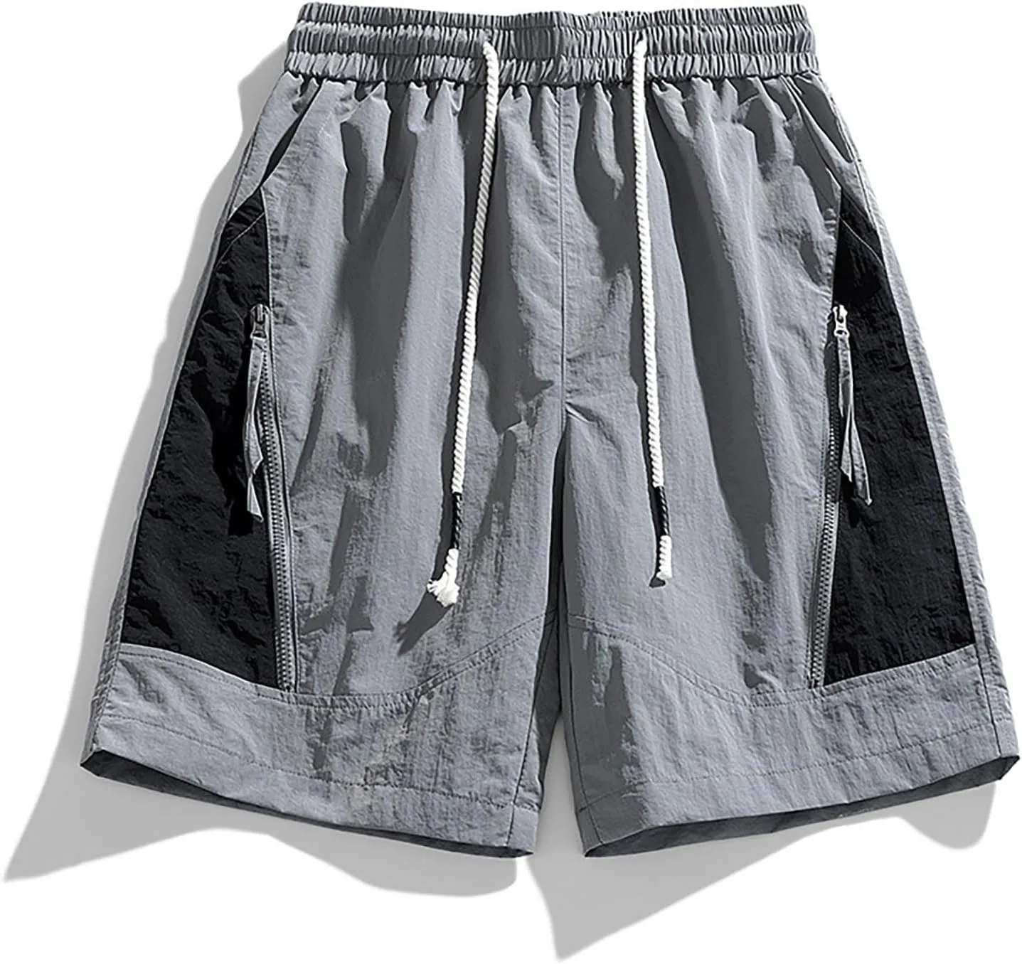 Cargo Shorts for Men Stretch Waist Casual Loose Drawstring Quick Dry Hiking Tactical Outdoor Work Shorts Summer 2025
