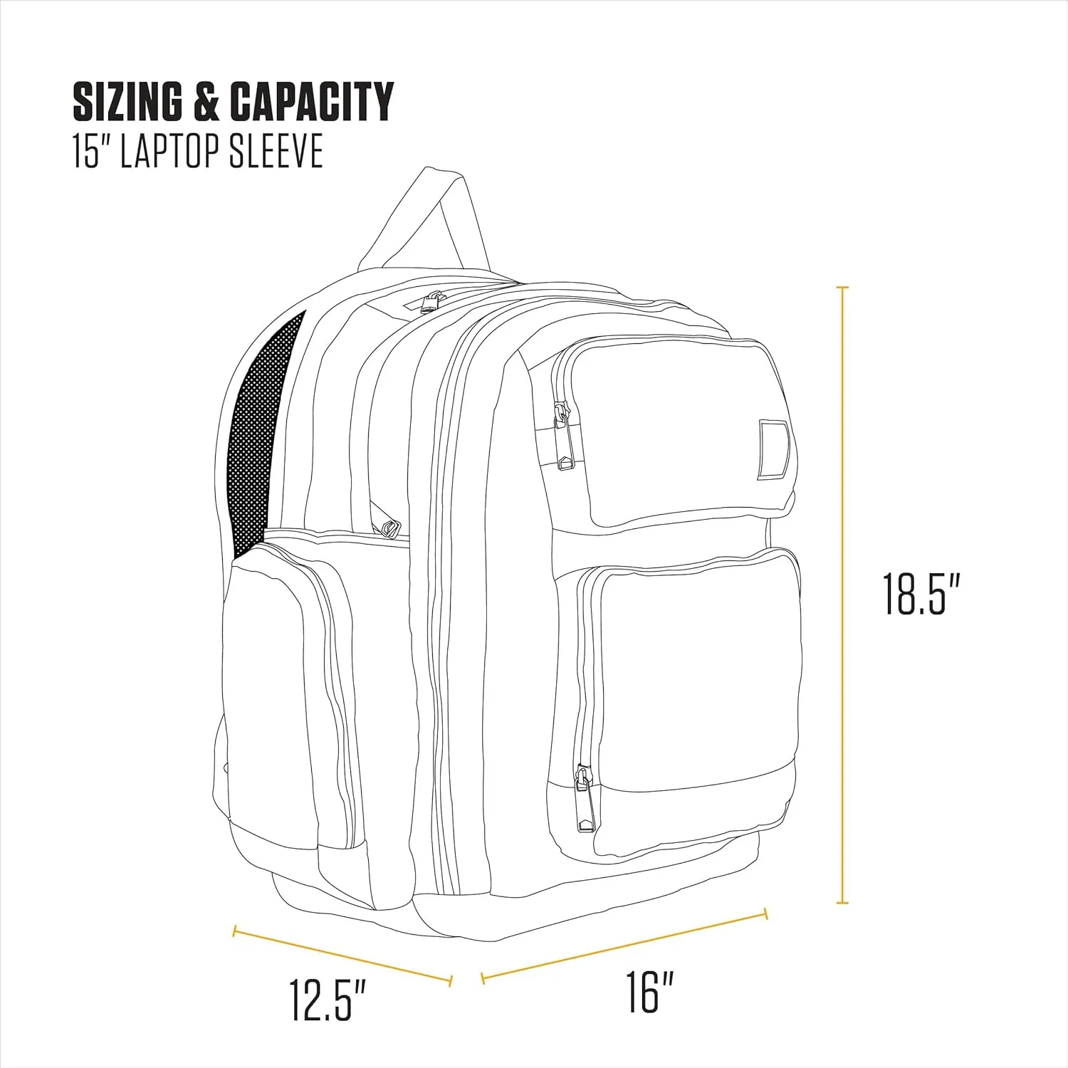 Carhartt 28L Backpack, Durable Pack with Laptop Sleeve and Duravax Abrasion Resistant Base, Everyday Dual Compartment (Navy), One Size
