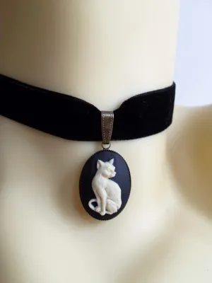 CAT CAMEO CHOKER