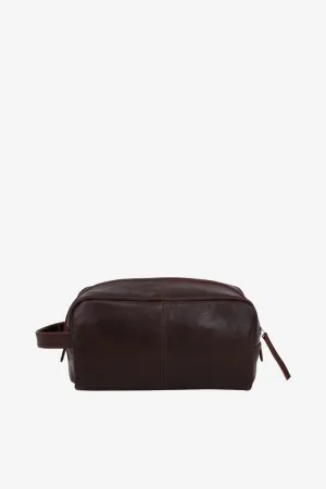 Catania wash bag Harry Dark brown