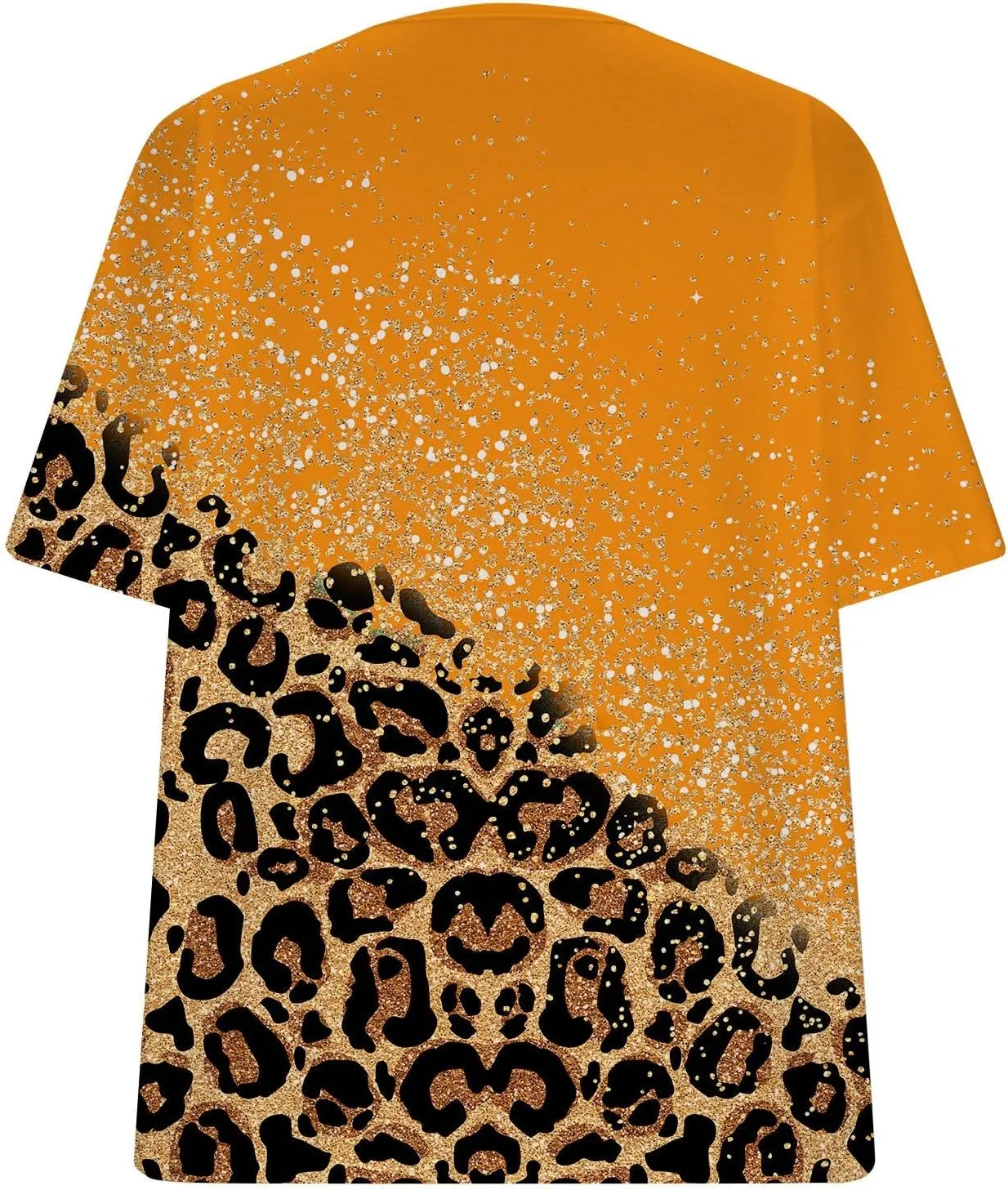 Ceboyel Womens Leopard Print Summer Blouse V Neck Tunic T Shirts Short Sleeve Casual Loose Tee Tops Flowy Ladies Outfits 2023