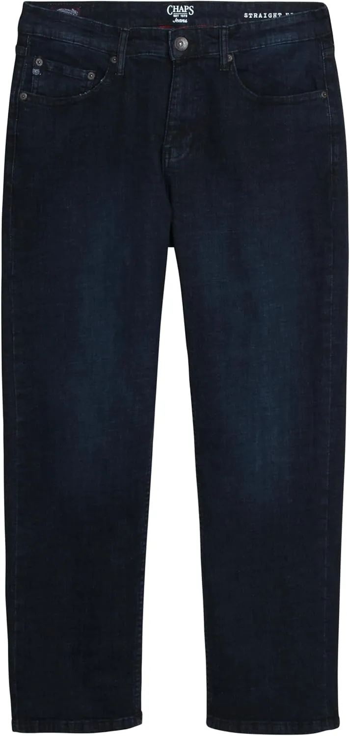 Chaps Men's Jeans - Classic Fit Straight Leg Jeans - Comfort Stretch Denim Jeans for Men