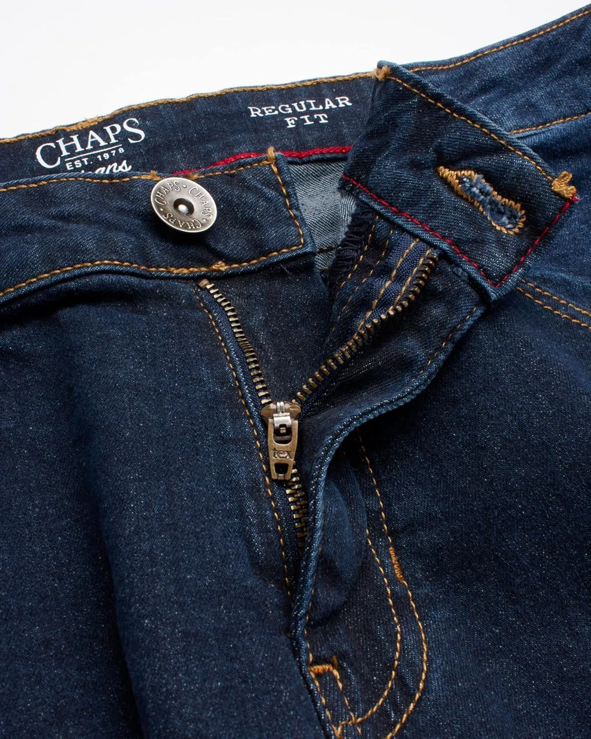 Chaps Men's Jeans - Straight Leg Comfort Stretch Denim Jeans - Regular Slim Fit Jeans for Men