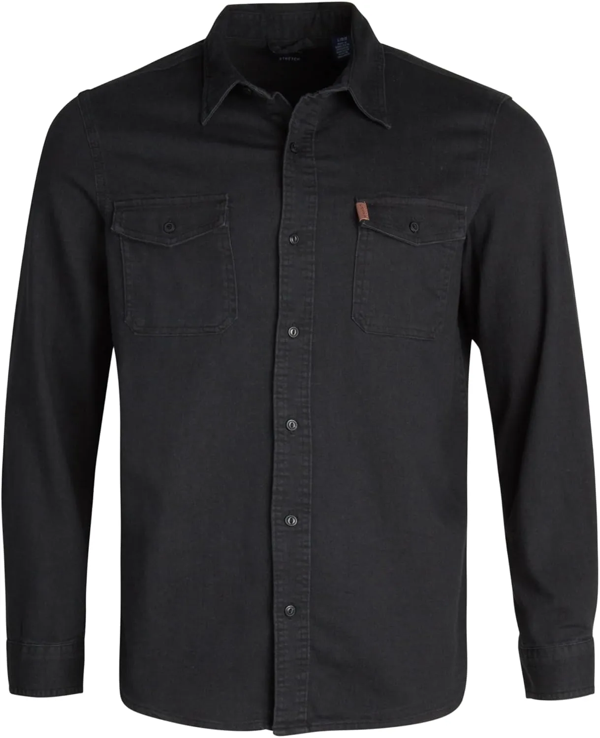 Chaps Men's Shirt - Comfort Stretch Button Down Denim Shirt - Casual Long Sleeve Collared Shirt for Men, M-XXL