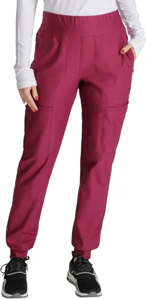 Cherokee Scrubs for Women Pant with Mid Rise Tapered Leg Drawstring Moisture Wicking Easy Care & 360° Stretch Fabric - CK092