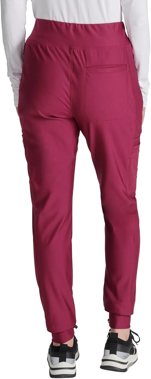 Cherokee Scrubs for Women Pant with Mid Rise Tapered Leg Drawstring Moisture Wicking Easy Care & 360° Stretch Fabric - CK092