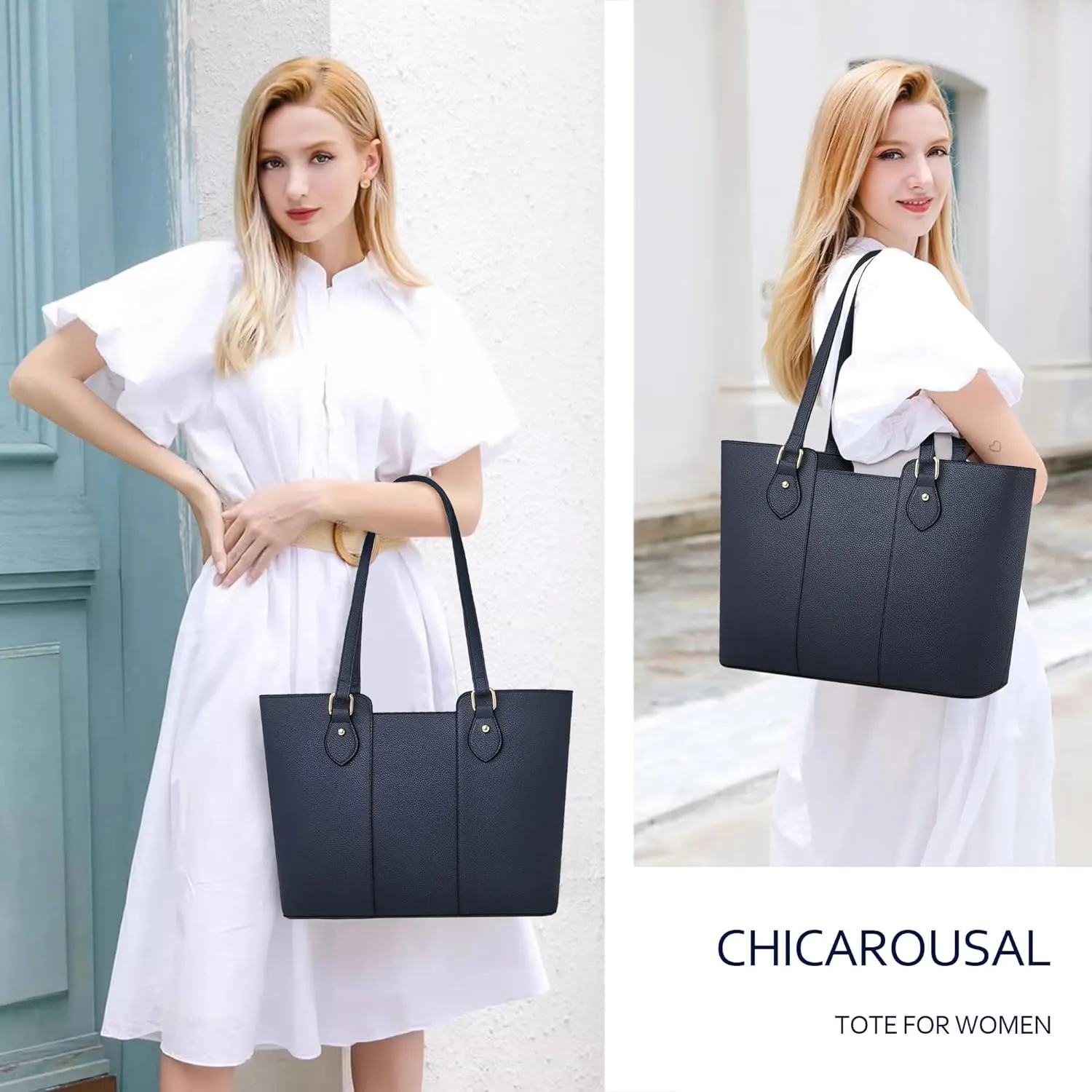 CHICAROUSAL Tote Bag for Women Large Handbags and Purses for Women PU Leather Womens Shoulder Bags