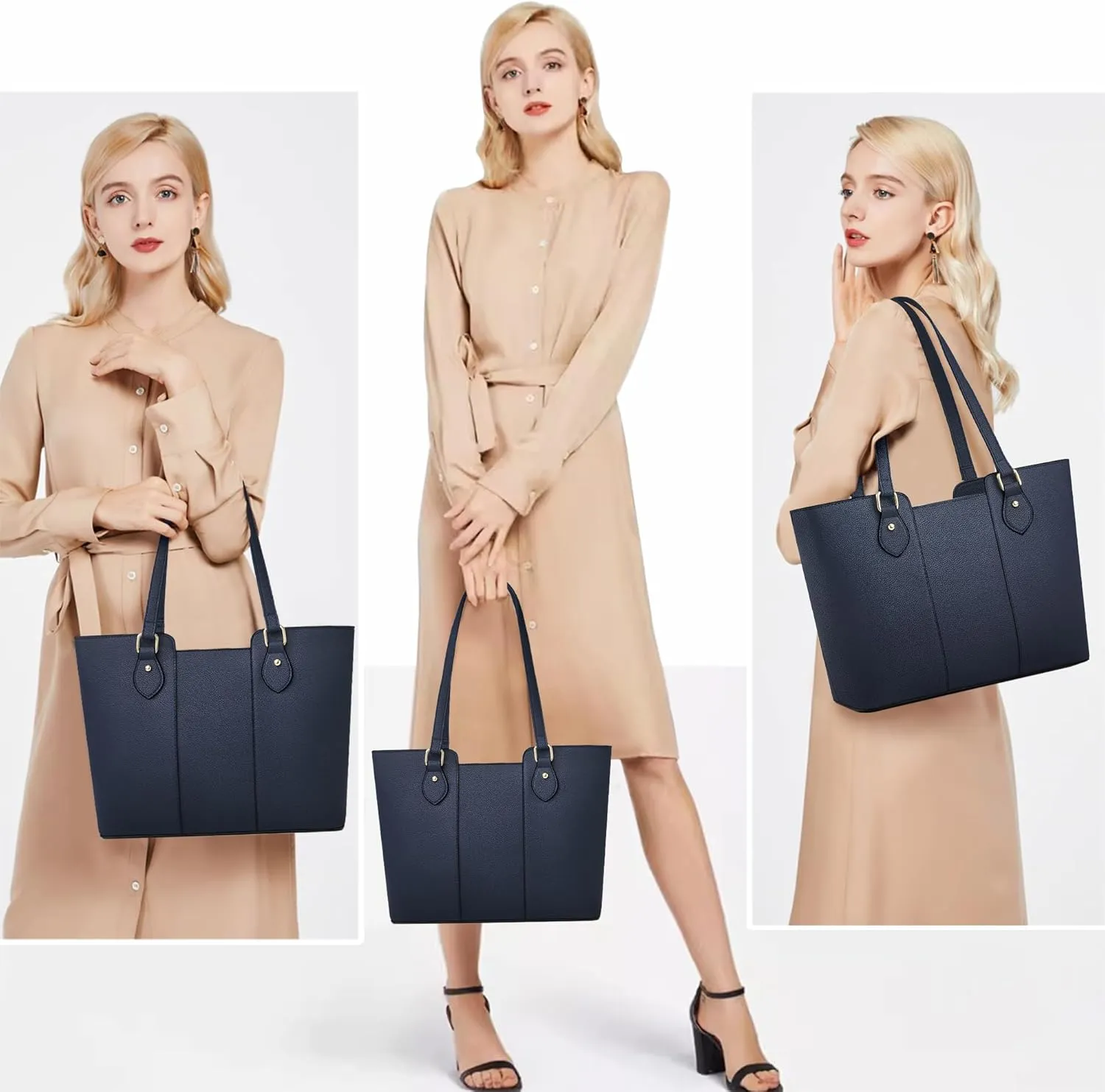 CHICAROUSAL Tote Bag for Women Large Handbags and Purses for Women PU Leather Womens Shoulder Bags