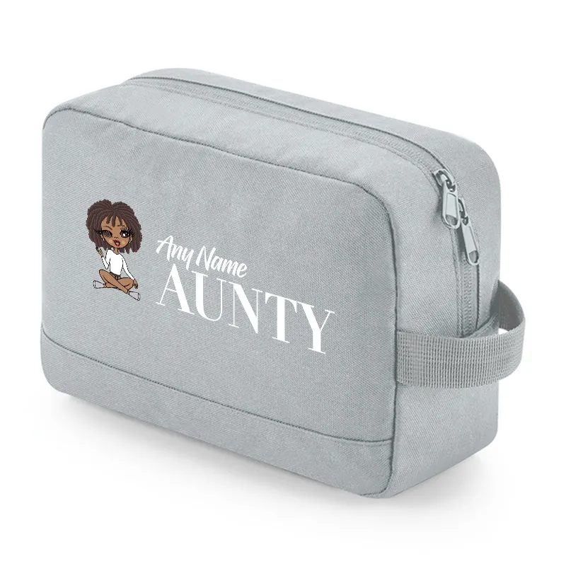 ClaireaBella Personalised Relaxed Aunty Toiletry Bag