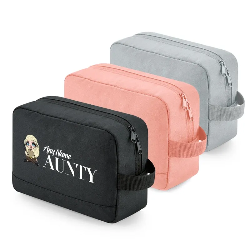 ClaireaBella Personalised Relaxed Aunty Toiletry Bag