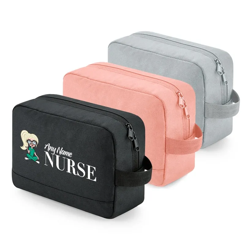 ClaireaBella Personalised Relaxed Nurse Toiletry Bag