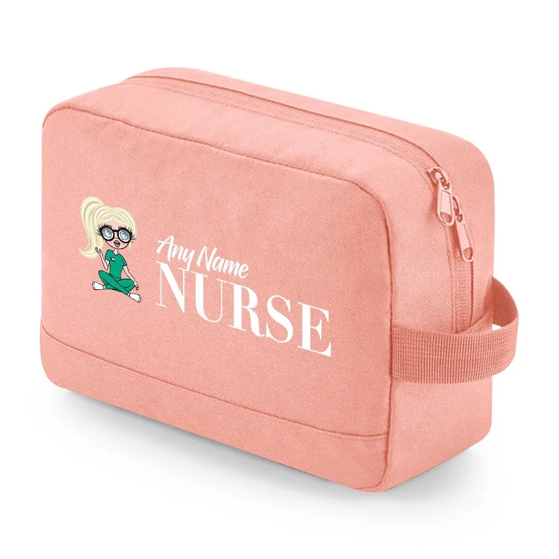 ClaireaBella Personalised Relaxed Nurse Toiletry Bag
