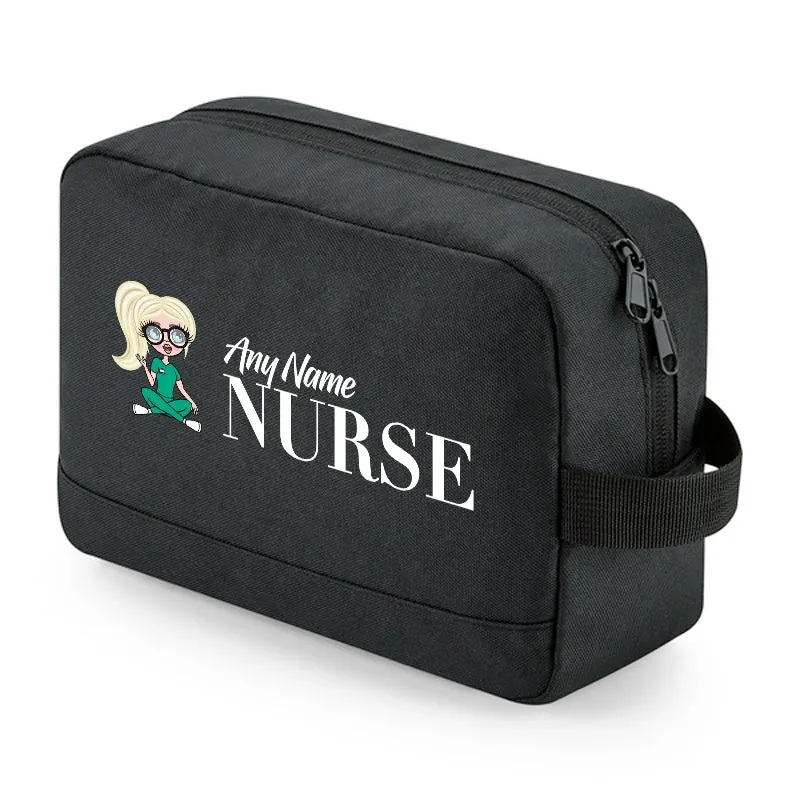 ClaireaBella Personalised Relaxed Nurse Toiletry Bag