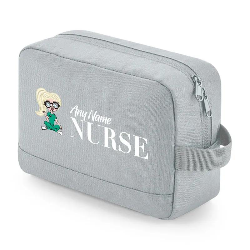 ClaireaBella Personalised Relaxed Nurse Toiletry Bag