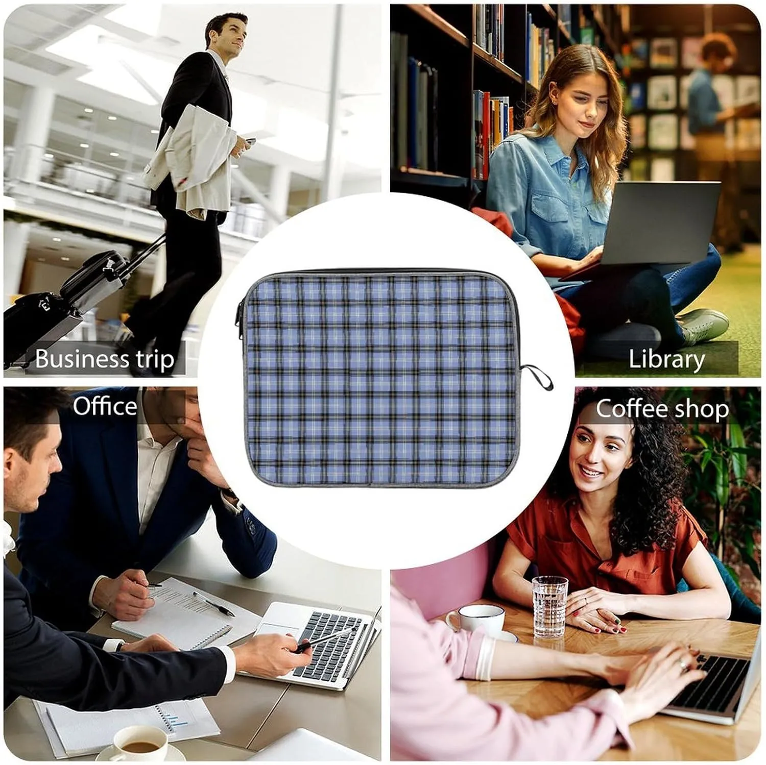 Clan MacArthur Arthur Large Capacity Portable Laptop Case Unisex