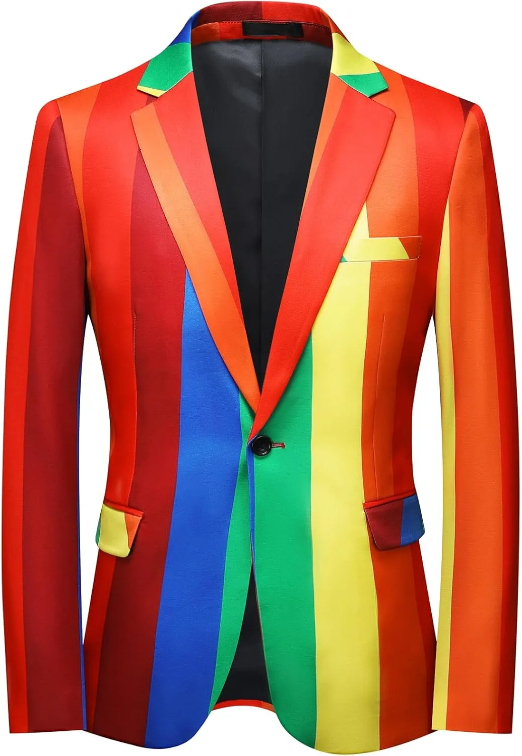 Cloudstyle Mens 2 Piece Print Suit Floral Party Dress Jacket Slim 2 Button Blazer Pants