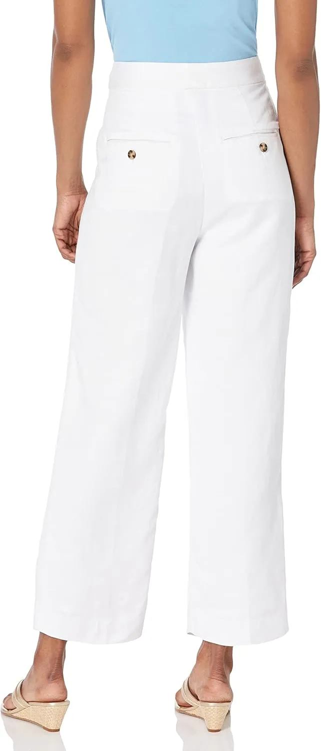 Club Monaco Women's Linen Bl Trsr