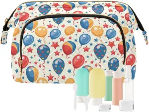 Color Cartoon Hot Air Balloon Cosmetic Bag Waterproof Travel Bags For Women Makeup Period Bag for Toiletry Travel Kit Organizer