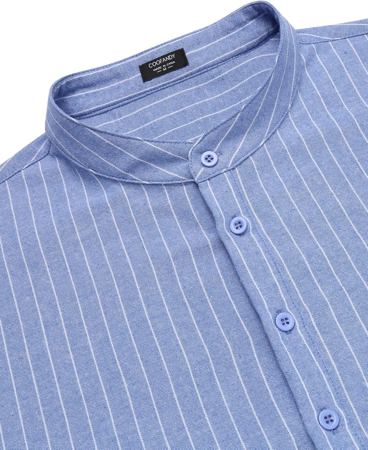 COOFANDY Men's Cotton Linen Henley T-Shirts Long Sleeve Hippie Casual Beach T-Shirts