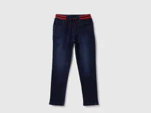 Cotton Blend Solid Regular Length Boys Jeans