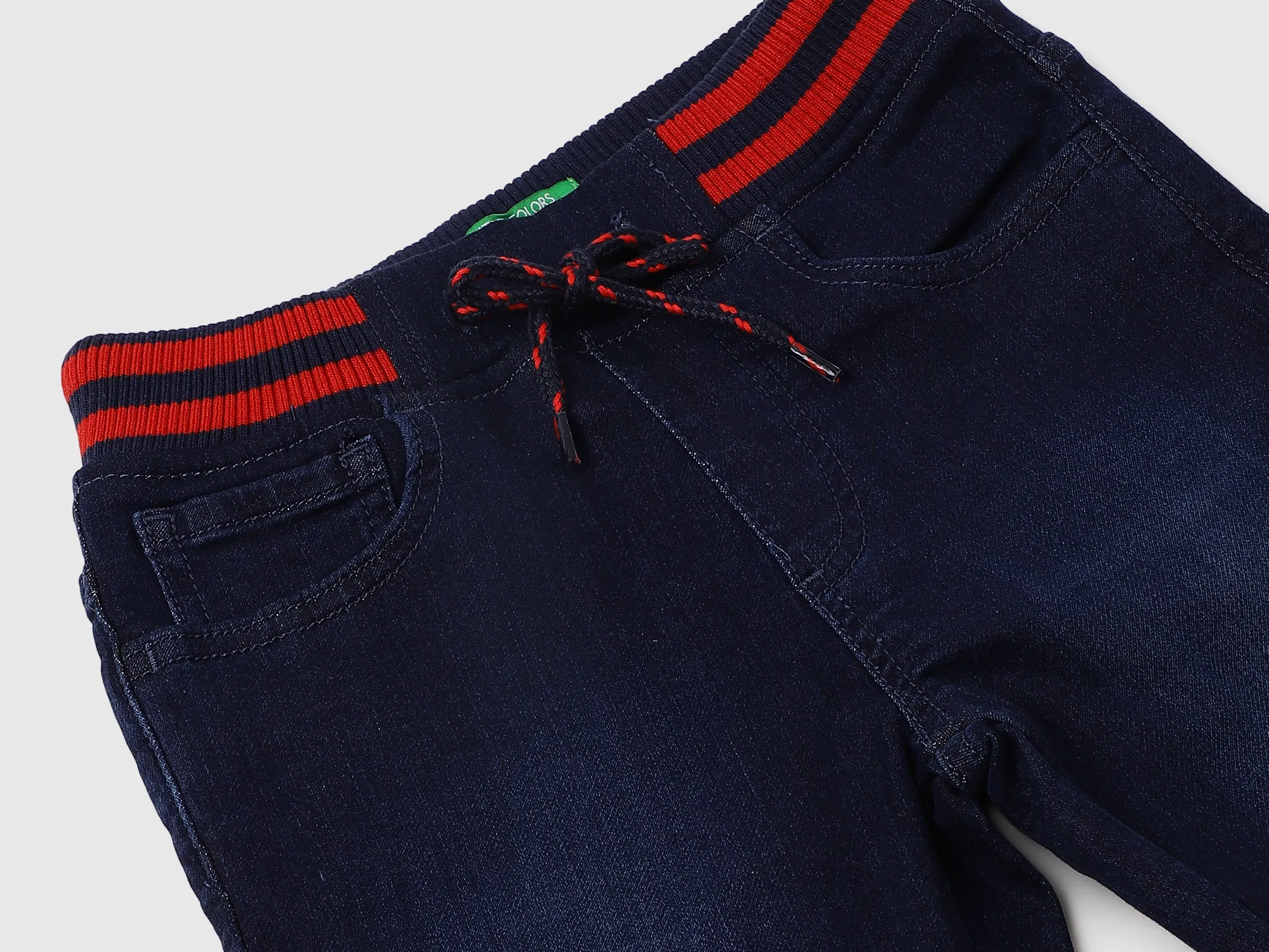 Cotton Blend Solid Regular Length Boys Jeans