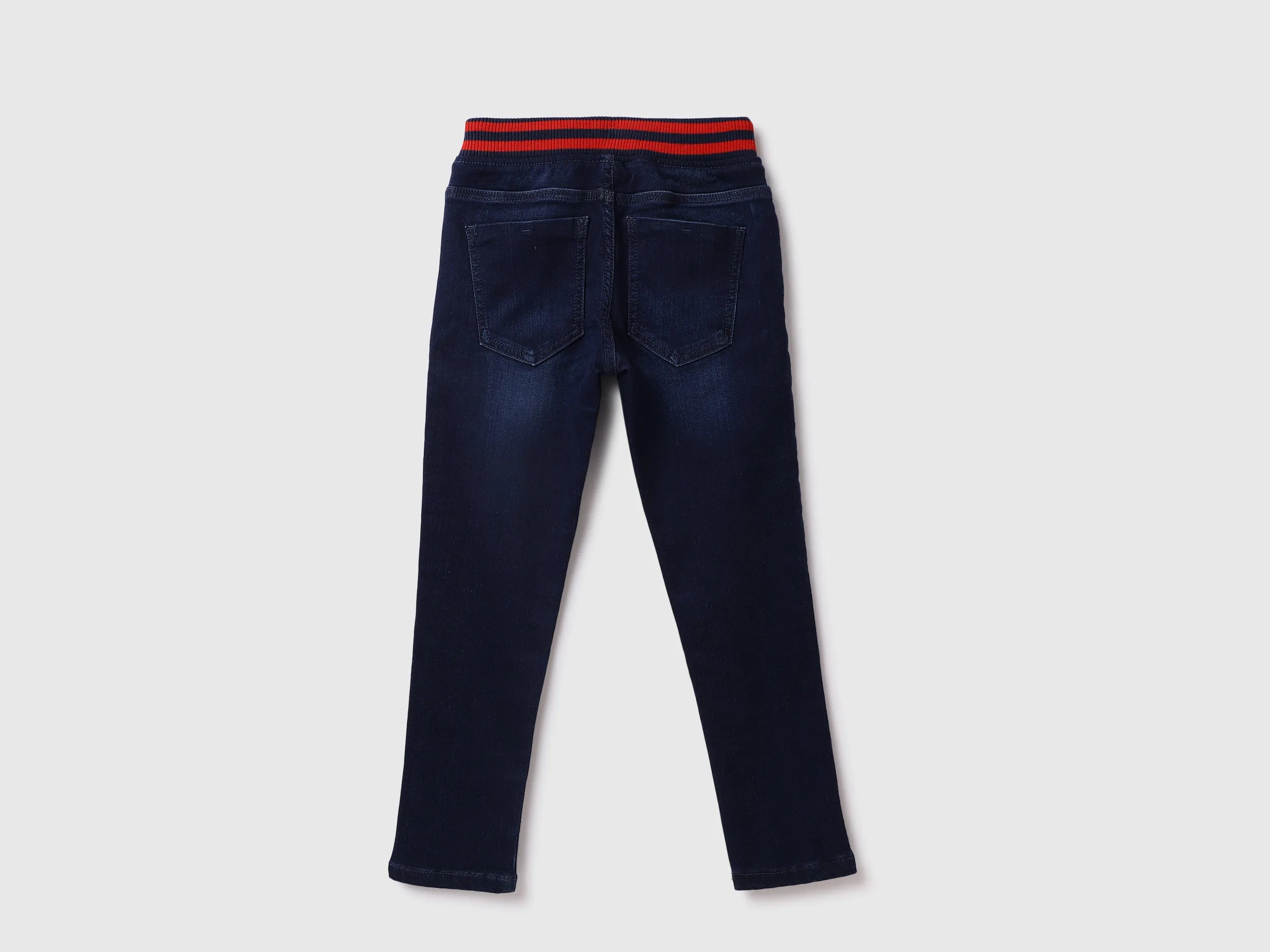 Cotton Blend Solid Regular Length Boys Jeans