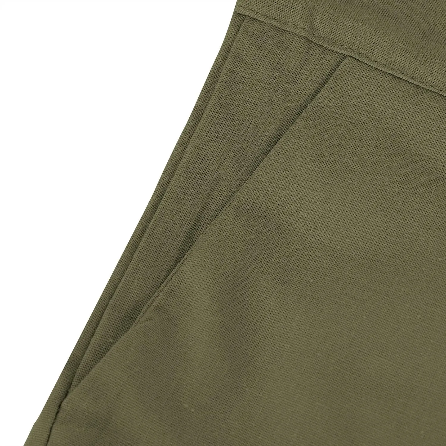 Cotton Linen Palazzo Pants for Women Fashion Side Paperbag Wide Leg Pants Casual Loose Elegant Solid Irregular Trousers