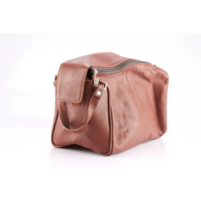 Cowhide toiletries bag