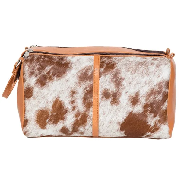 Cowhide toiletries bag