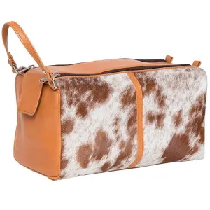 Cowhide toiletries bag