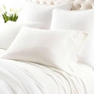 Cozy Cotton Ivory Sheet Set, King Size, Ivory Solid Pattern
