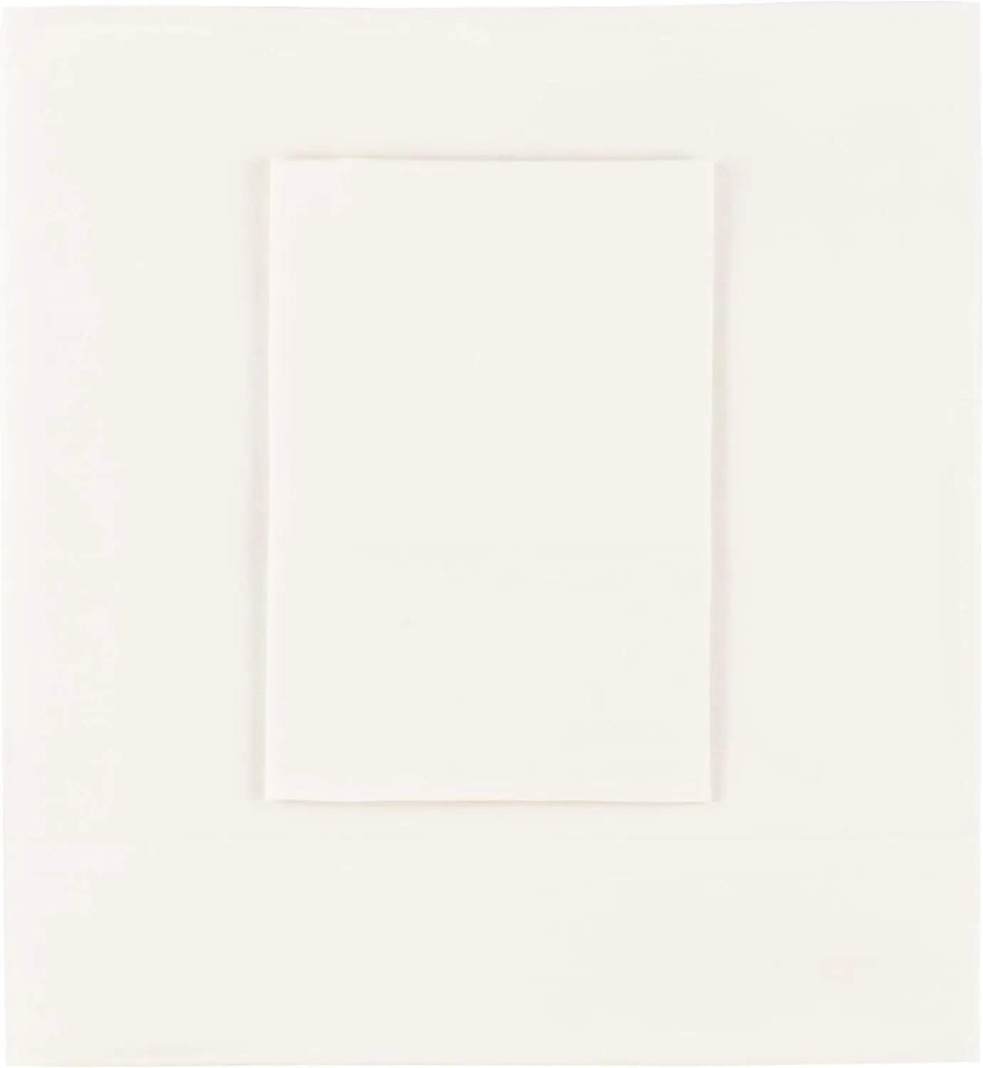 Cozy Cotton Ivory Sheet Set, King Size, Ivory Solid Pattern