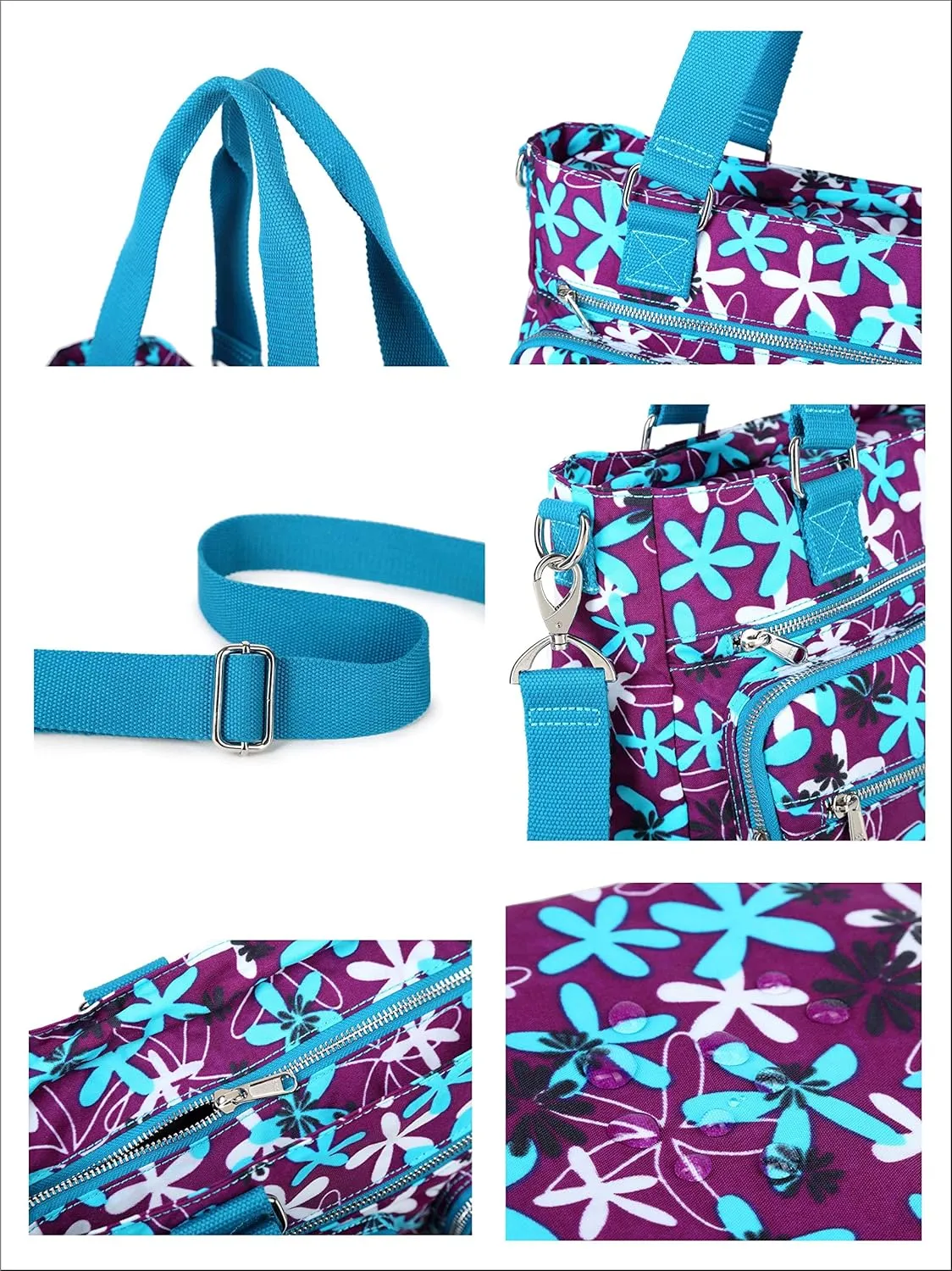 Crest Design Nylon Laptop Shoulder Bag Handbag Teacher Nurse Tote Organizer Travel Work Bag Purse