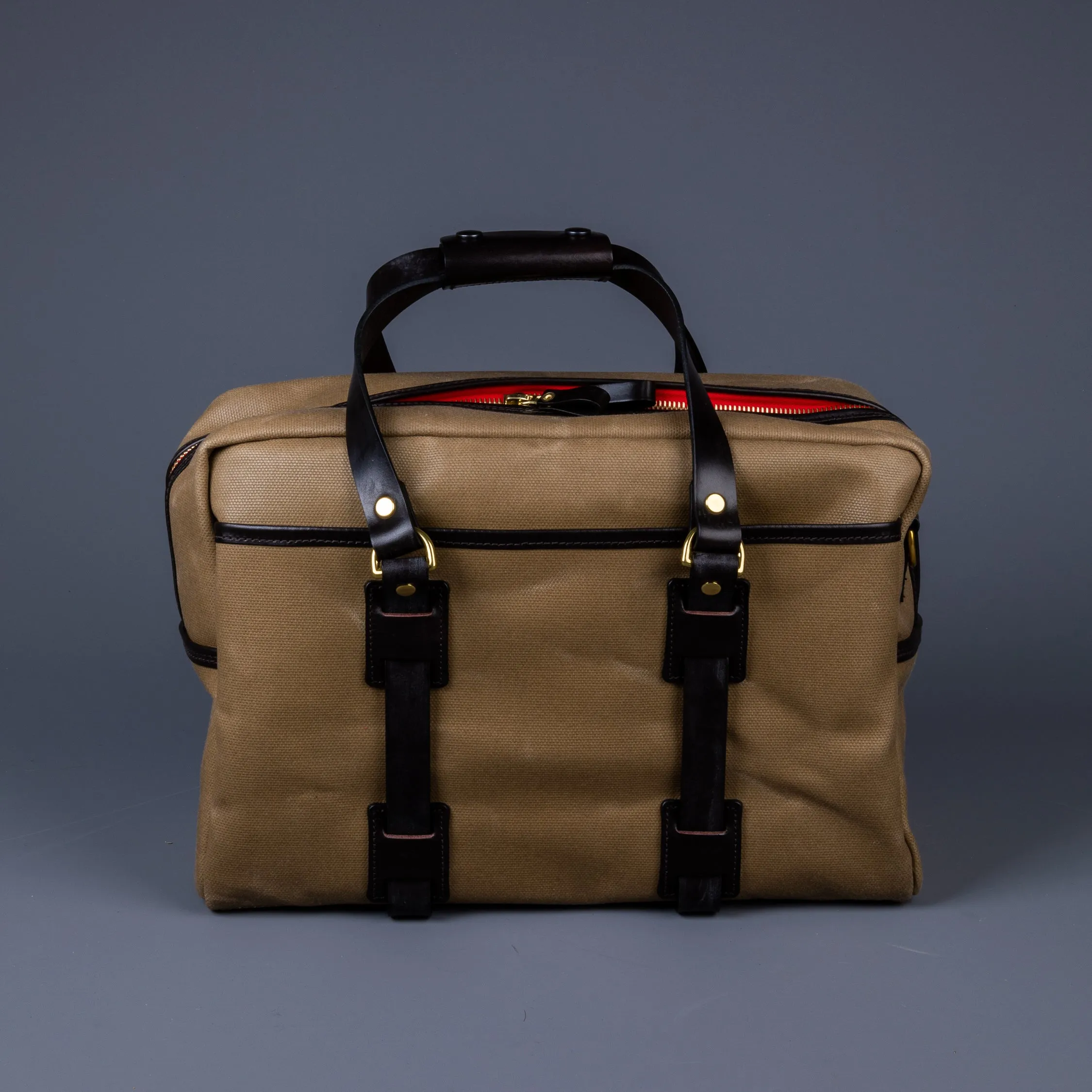 Croots Vintage Waxed Canvas Traveller Bag Sand