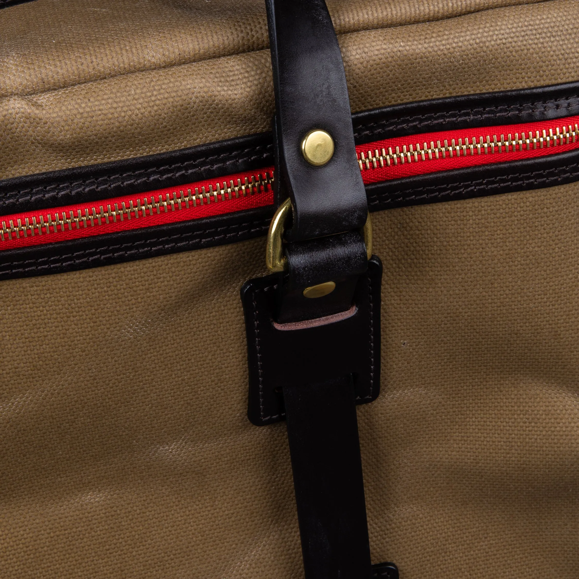 Croots Vintage Waxed Canvas Traveller Bag Sand