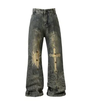 CROSS FLARE DENIM