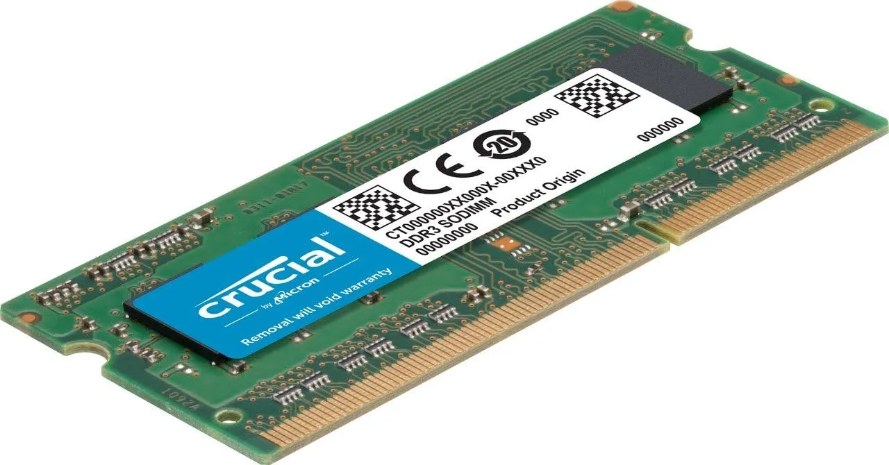 Crucial 16GB Kit (8GBx2) DDR3 1866 MT/s (PC3-14900) SODIMM 204-Pin Memory - CT2K102464BF186D