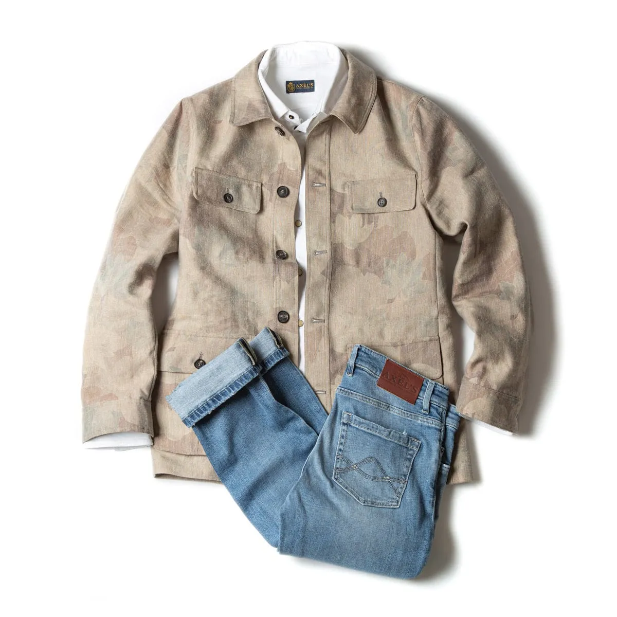 Cuervo Safari Jacket In Printed Canvas