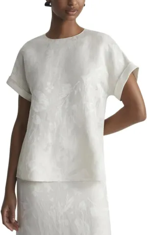 Cuffed Short Sleeve Blouse