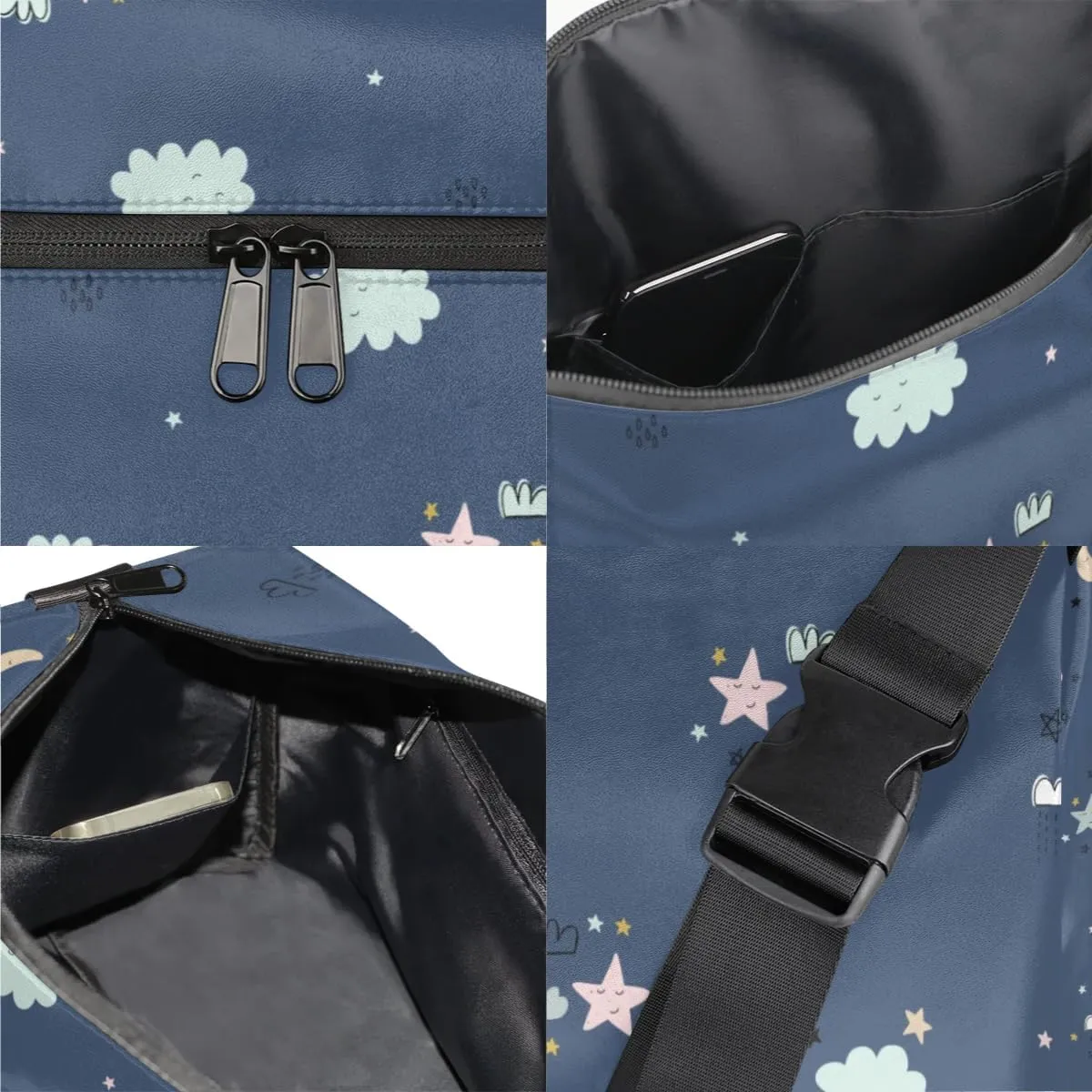 Cute Night Sky Nebula Small Gym Bag for Men Women Workout Sport Duffle Bag Waterproof Weekender Overnight Bag Lightweight Carry on Tote Bag Crossbody Shoulder Travel Bag for Swim Yoge Dance