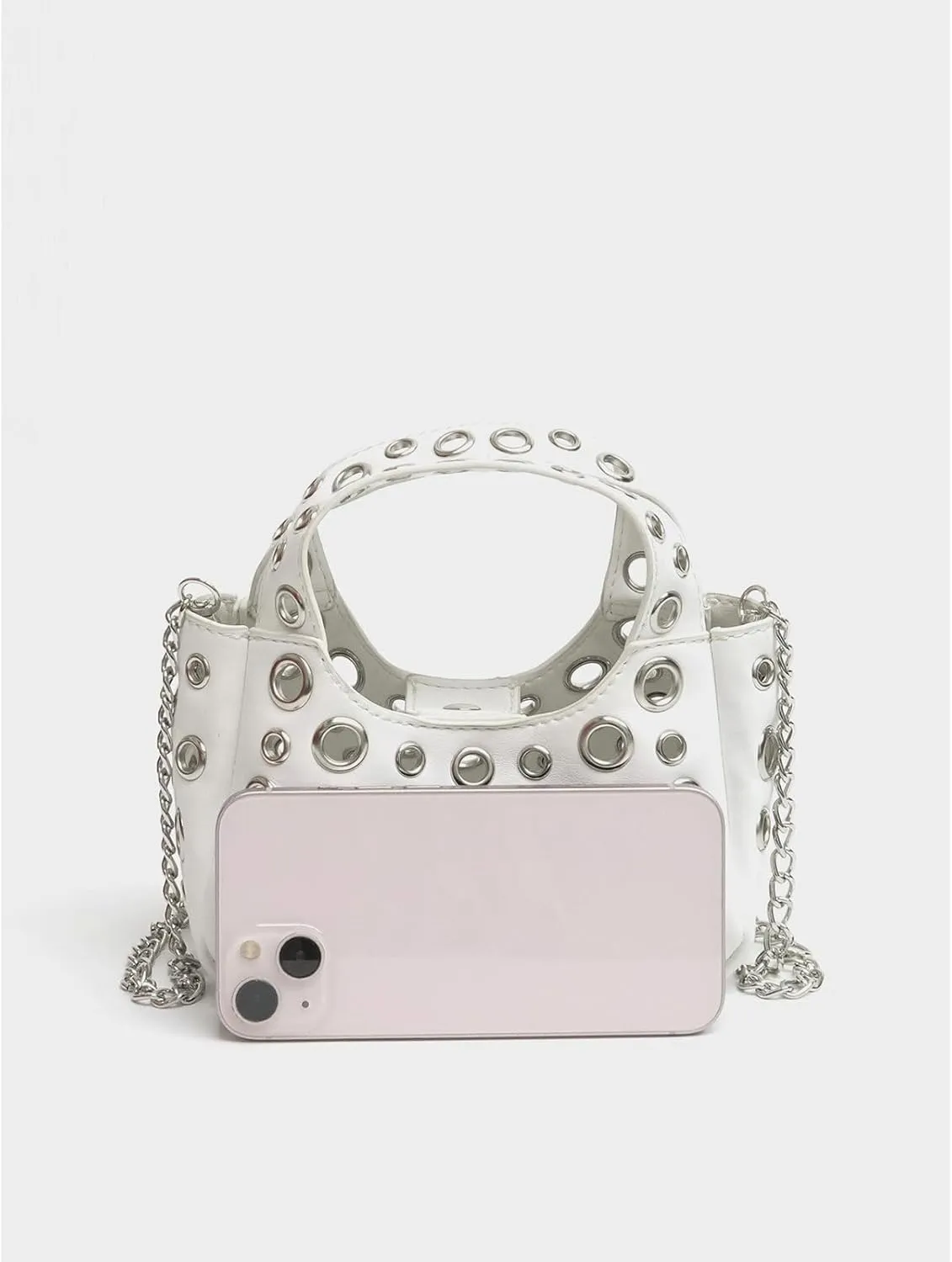 Cute Purse Studded Punk Purses Going Out Y2K Leather Shoulder Bag Everyday Vintage Handbag Aesthetic Purses