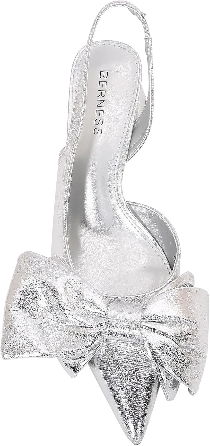Cynthia - Women’s Block Heel Pointed Toe Slingback